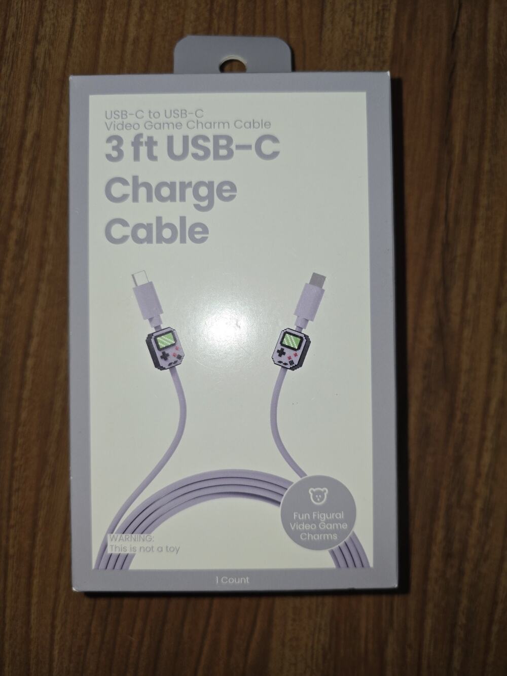 3ft Usb-C Video Game Charm Cable